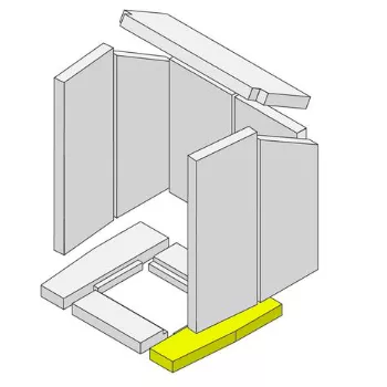 Brique vermiculite inf&eacute;rieure droite - HARK R&eacute;f. ETSTO0601041E