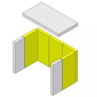 Brique vermiculite lat&eacute;rale / arri&egrave;re (&agrave; l\'unit&eacute;) - HARK R&eacute;f. ETSTO0601020B
