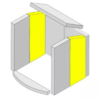 Brique vermiculite lat&eacute;rale arri&egrave;re droite / gauche - HARK R&eacute;f. ETSTO0601015B