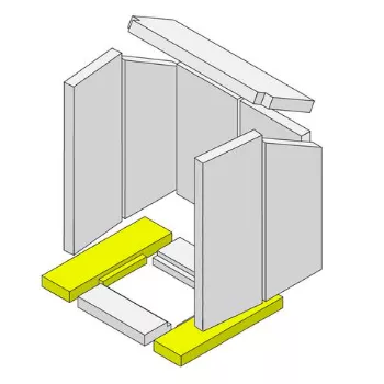 Brique vermiculite sole gauche/droite - HARK R&eacute;f. ETSTO0601011D