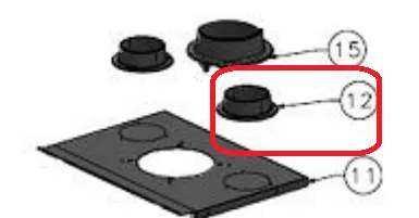 BUSE AIR CHAUD 020140 MODANE (à l\'unité) - GODIN Réf. CP020140