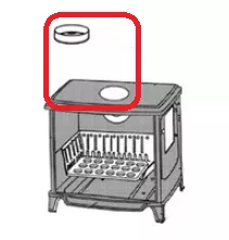 Buse ronde d�part fum�e diam�tre 150 mm - SAEY r�f. 01.01.050.02.01