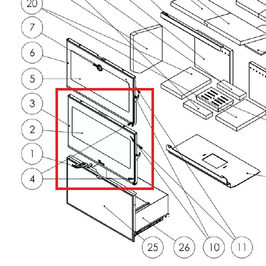 Cadre de porte foyer - LACUNZA r�f. 5021180002