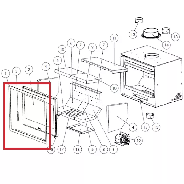 Cadre ext�rieur Adour 800 - LACUNZA r�f. 5045200001