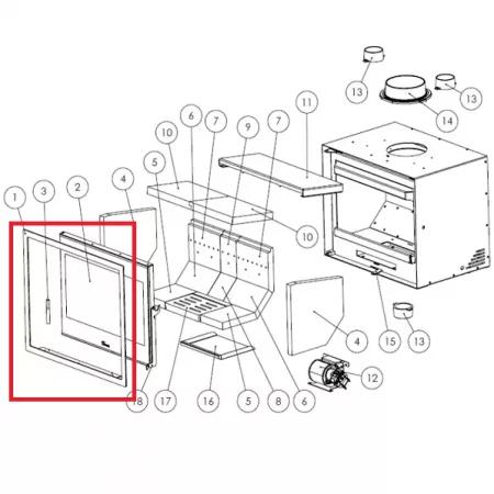 Cadre ext&eacute;rieur Adour 800 - LACUNZA r&eacute;f. 5045200001