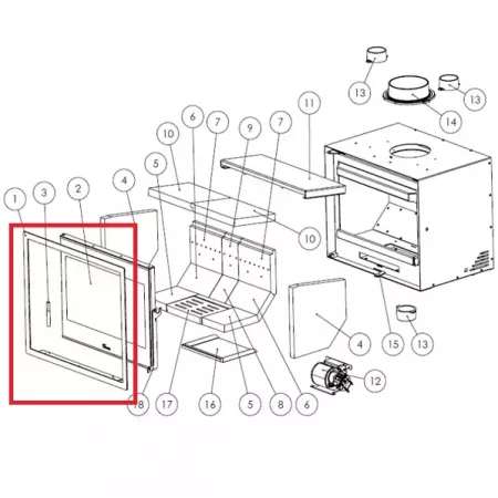 Cadre ext&eacute;rieur Adour 800 - LACUNZA r&eacute;f. 5045200001
