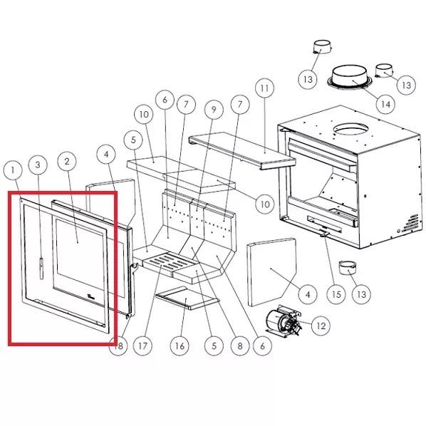 Cadre ext�rieur Adour 800 - LACUNZA r�f. 5045200001
