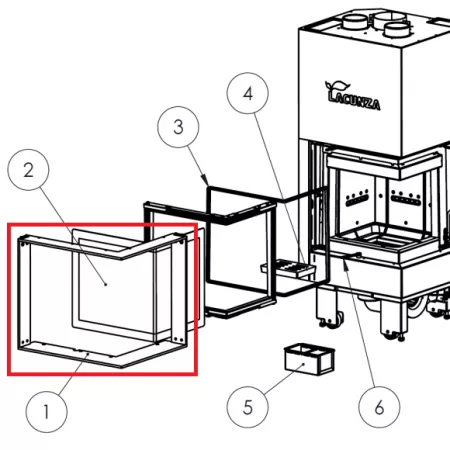 Cadre ext&eacute;rieur CLD - LACUNZA r&eacute;f. 5046900016