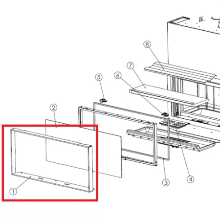 Cadre ext&eacute;rieur Itaca 120 - LACUNZA r&eacute;f. 5041600030