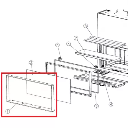 Cadre ext&eacute;rieur Itaca 120 - LACUNZA r&eacute;f. 5041600030
