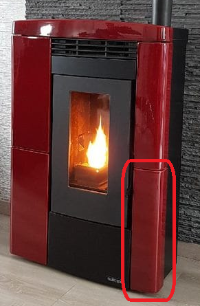 CARREAU CÉRAMIQUE BORDEAUX DROIT (à l\'unité) - EXTRAFLAME réf. 007273338 = GODIN Réf. 00001309700