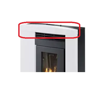 CARREAU DESSUS C&Eacute;RAMIQUE BLANC - EXTRAFLAME R&eacute;f. 007273346 = GODIN 00001308998