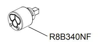 Cartouche courte - Jacob Delafon R�f. R8B340NF