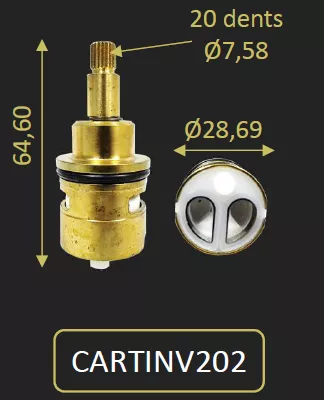 CARTOUCHE DEBIT/INVERSEUR DU 202CR111TH 202PZ111TH - PAINI R�f. CARTINV202