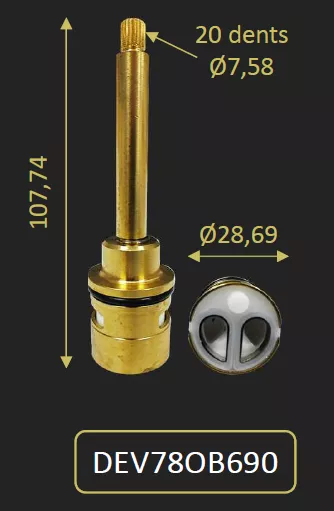 CARTOUCHE DEBIT INVERSEUR DU 78OB690TH - PAINI R�f. DEV78OB690