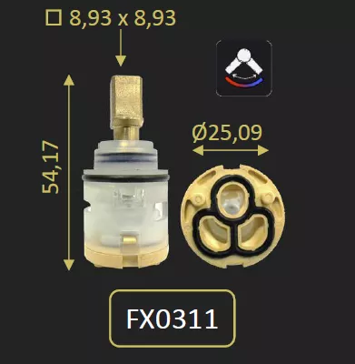 CARTOUCHE DU 605CR530 - PAINI R�f. FX0311