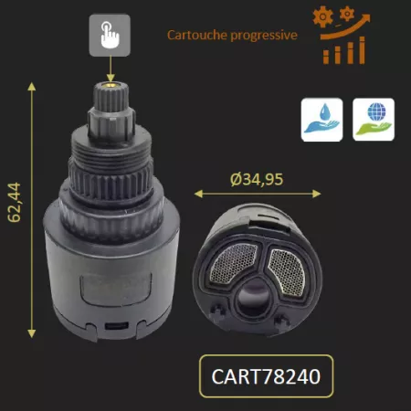 CARTOUCHE ET ECROU DU 78CR240 78CR240LL - PAINI R&eacute;f. CART78240