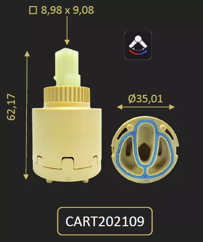 CARTOUCHE ET ECROU POUR 202CR109 OU 202PZ109 - PAINI R�f. CART202109