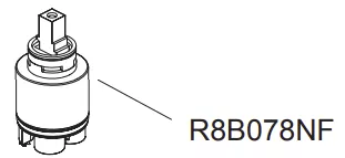 Cartouche haute - Jacob Delafon R&eacute;f. R8B078NF