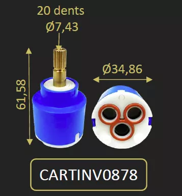 CARTOUCHE INVERSEUR - PAINI R�f. CARTINV0878