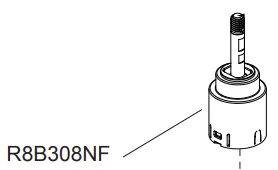 Cartouche &Oslash;25 - Jacob Delafon R&eacute;f. R8B308NF