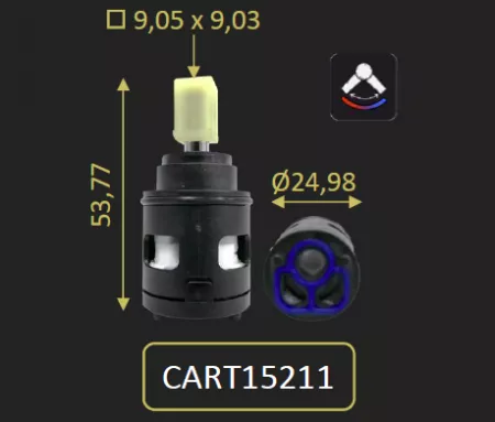 CARTOUCHE &Oslash;25 POUR 15CR211 15NM211 15CR205 15NM205 - PAINI R&eacute;f. CART15211