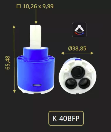 CARTOUCHE POUR 909CR879 OU 909ORB879 - PAINI R&eacute;f. K-40BFP