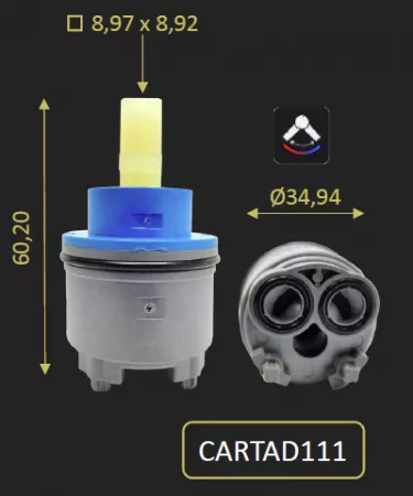 CARTOUCHE POUR ADCR111 ADGR111 ADPZ111 ADBC111 - PAINI R&eacute;f. CARTAD111