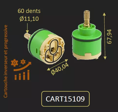 CARTOUCHE PROGRESSIVE DU 15CR109 15NM109 78OB109 - PAINI R�f. CART15109