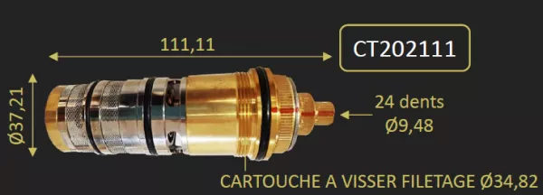 CARTOUCHE THERMOSTATIQUE DU 202CR111TH - PAINI R�f. CT202111