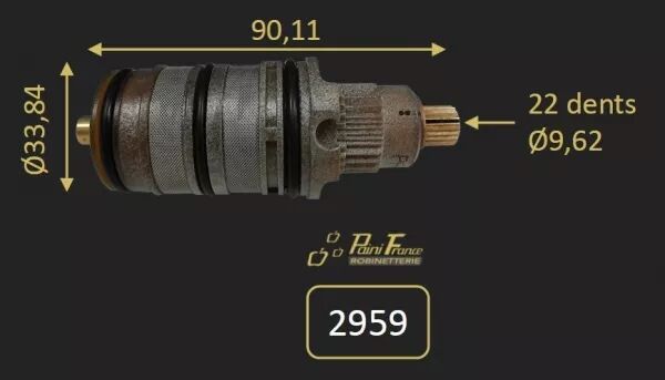 CARTOUCHE THERMOSTATIQUE NF C2 POUR MITIGEUR APPARENT OU ENCASTRE - PAINI R�f. 2959