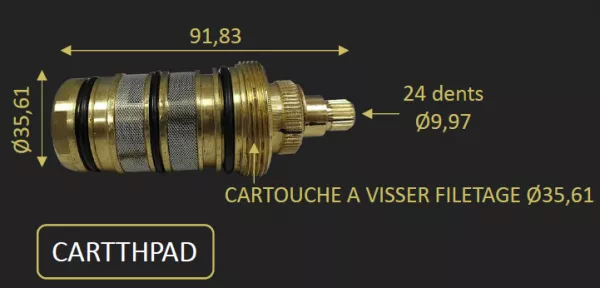 CARTOUCHE THERMOSTATIQUE NF POUR LA SERIE PAD - PAINI R�f. CARTTHPAD