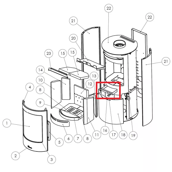 Cendrier - LACUNZA r�f. 5021210013