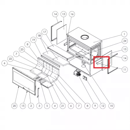 Chenet droit - LACUNZA r&eacute;f. 5040000924