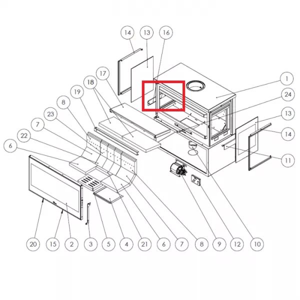 Chenet gauche - LACUNZA r�f. 5040000923
