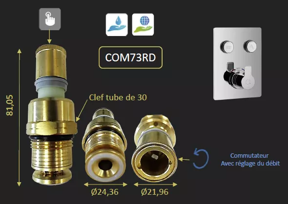 COMMUTATEUR ON/OFF DU 73RD020THA 73RD030THA - PAINI R�f. COM73RD