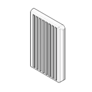 C�t� ant�rieur droit/gauche en Alutec - MCZ (Cadel-FreePoint-Red) R�f.42050133