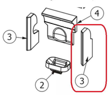 Côté de foyer droite en Alutec - SUPRA Réf. 38688 (SUIVI)