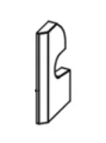 Côté de foyer gauche en Alutec - SUPRA Réf. 38688