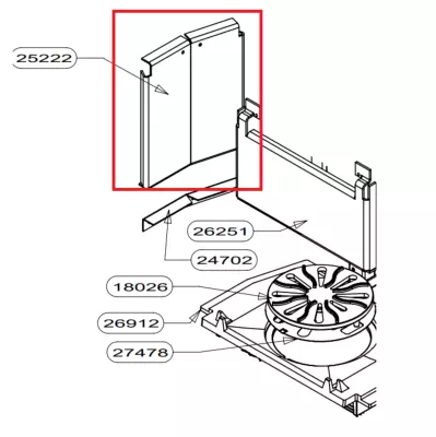 C�t� droit ou gauche de foyer - SUPRA R�f. 25222 (STOCK)