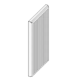 C�t� post�rieur droit/gauche en Alutec - MCZ (Cadel-FreePoint-Red) R�f.42050122