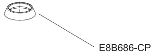 Coupelle chrom�e - Jacob Delafon R�f. E8B686-CP