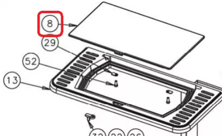 COUVERCLE 3102 ANTHRACITE - GODIN Réf. 11201310253 (SUIVI)