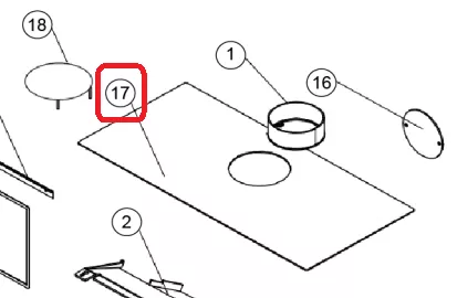 COUVERCLE SUP&Eacute;RIEUR LARRY - SUPRA R&eacute;f. 46290