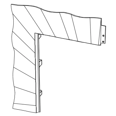 Décor gauche - INVICTA Réf. F610600U