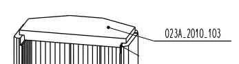 D�flecteur chamotte po�le Ofen 7 - LORFLAM / OFEN R�f. 023A2010103