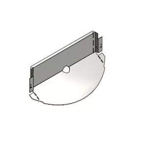 Déflecteur de protection frontal noir 500° - MCZ (Cadel-FreePoint-Red) Réf.4D24015773361