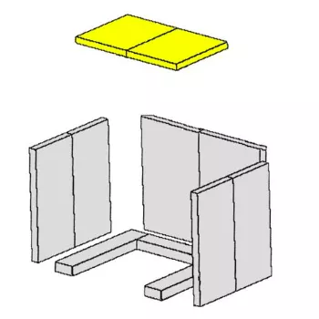 D&eacute;flecteur droite/gauche vermiculite (&agrave; l\'unit&eacute;) - HARK R&eacute;f. ETSTO0600027E