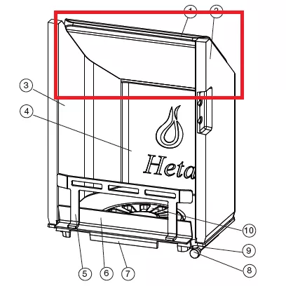 D&eacute;flecteur en vermiculite - Heta Scan-Line r&eacute;f.0023-0092