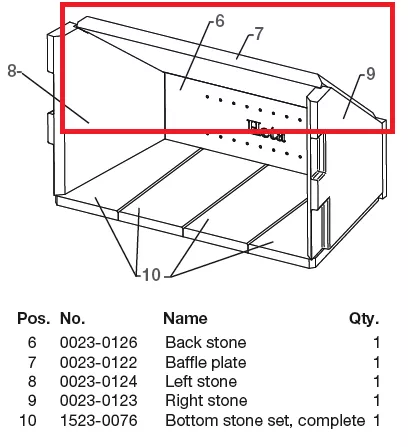 D&eacute;flecteur en vermiculite - Heta Scan-Line r&eacute;f.0023-0122